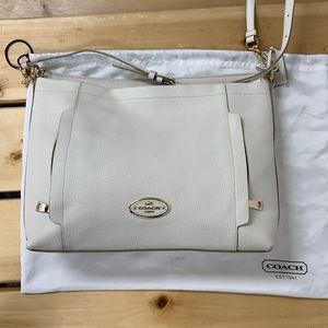Coach Leather Purse Off White